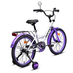 Велосипед 20" Rocket Gem, цвет белый/фиолетовый