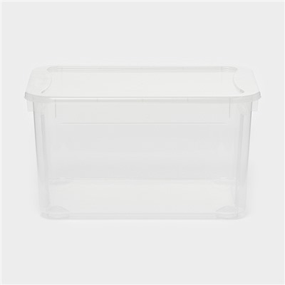 Ящик для хранения «Кристалл XS Plus», 16 л, 38,9×27,5×21,5 см, с крышкой, прозрачный