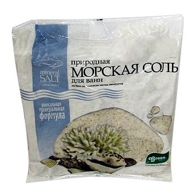 Соль морская Природная Валериана пакет полиэтиленовый 1кг