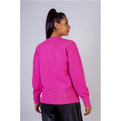 Теплая туника женская арт.1835 Л (Розовый)