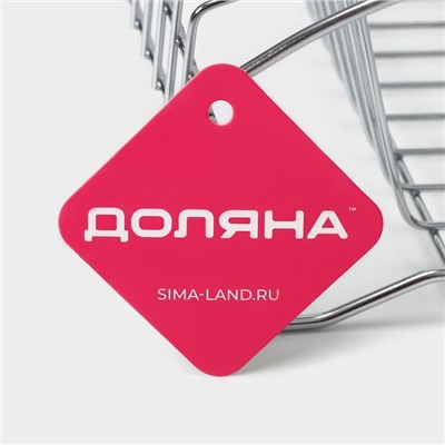 Сушилка для посуды Доляна, 28.5×20×10 см, хромированная