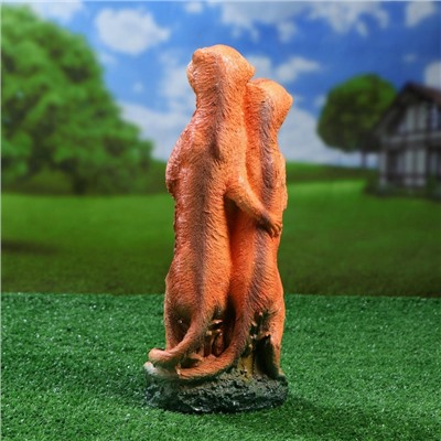Садовая фигура из гипса «Семья сурикатов», 35×11×9 см