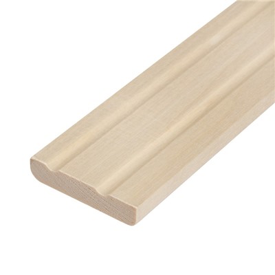 Наличник сращённый для бани «Добропаровъ», осина, сорт А, 2200×65×14 мм