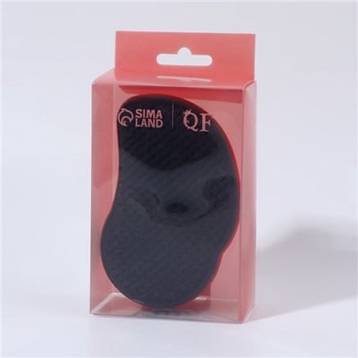 Расчёска массажная, 7.5×12.5(±1) см, оранжевая