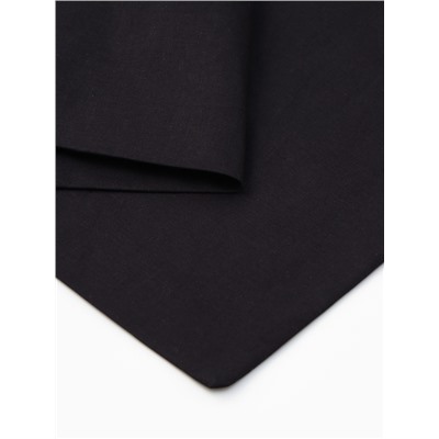Пододеяльник евро «Этель» Plain collection, 200×215 см, чёрный, поплин