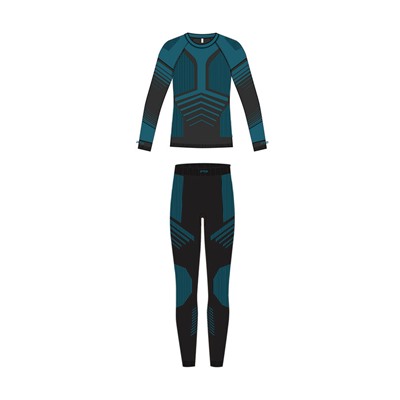 Термокомплект трикот. для мальчиков: фуфайка (футболка) с длин. рук, брюки