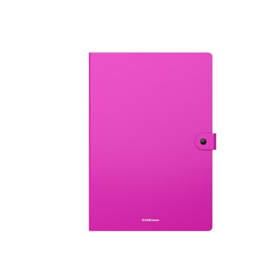 Папка  3 отд. на кнопке А4 54898 "Неон" текстура песок ассорти 600мкм ErichKrause