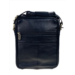Сумка мужская из натуральной кожи, цвет  черный