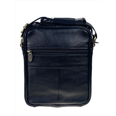 Сумка мужская из натуральной кожи, цвет  черный
