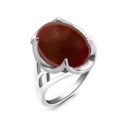 Кольцо из серебра сердолик, МЦВА170