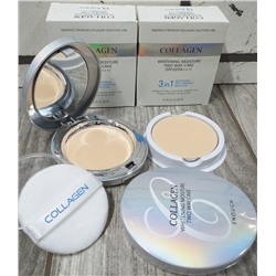 Матирующая пудра 3 in 1 Collagen Whitening Moisture SPF 30 PA+++ со сменным блоком, тон 13