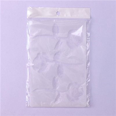 Форма для шоколада «Розы», силикон, 3 ячейки, 19×12.5×0.1 см, прозрачная