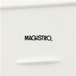 Маслёнка Magistro «Бланш», 16×8 см, фарфор, белая
