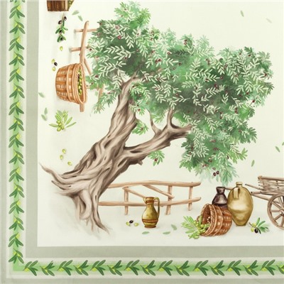 Скатерть Этель Olivia, 220×150 см, 100% хлопок, саржа 190 г/м²