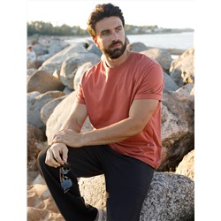 Футболка из фактурного полотна из 100% хлопка