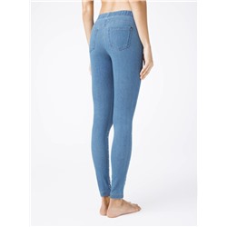 Трикотажные CONTE ALANY NEW Ультрамодные джеггинсы с россыпью из стразов