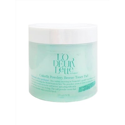 LODEURLETTE Тонер-пэды для чувствительной и сухой кожи лица / In England Colorfit Powdery Breez, 150 мл 25306