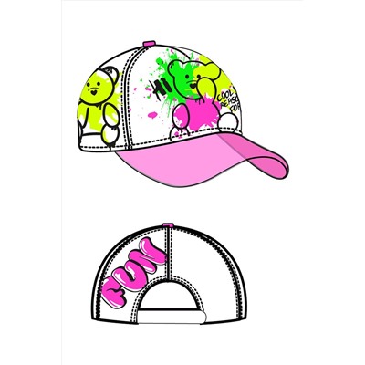 Кепка текстильная для девочек PLAYTODAY, 1123008