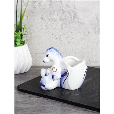 Подставка для зубочисток Лошадь 8 см / B5448-1 /уп 144/ Символ года 2026