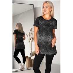 Женская удлиненная футболка с разрезами Happyfox