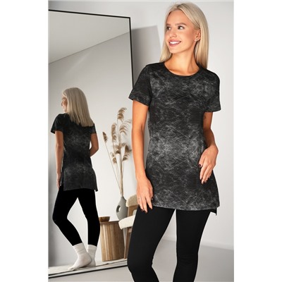 Женская удлиненная футболка с разрезами Happyfox