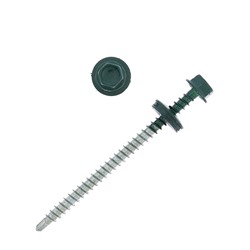 Саморезы кровельные 4.8×76 RAL6005, светло-зелен., 100 шт.