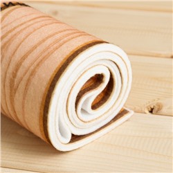 Коврик - лежак для бани и сауны «У королевы недостатков нет», 150×50 см, с принтом