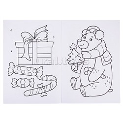 НГ Раскраски с новогодними очками. Новогодние каникулы