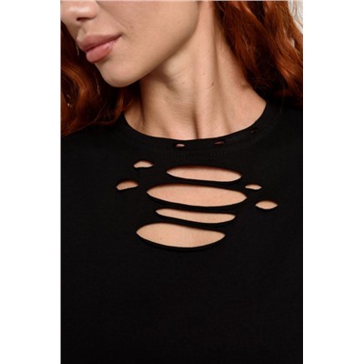 7475 Футболка женская (Черный)