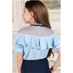 Блузка для девочки SP0202.3 (Голубой)