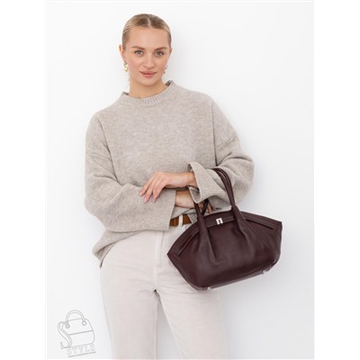 Сумка женская кожаная 2346-2Y d.purple Polina&Eiterou  в Новосибирске