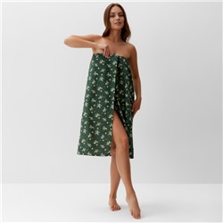 Полотенце для бани «Новогодние шары» жен. парео, 80×144 см, хл., ваф. Полотно