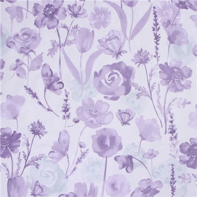 Постельное бельё 1.5-спальное LoveLife «Лавандовое поле», сатин