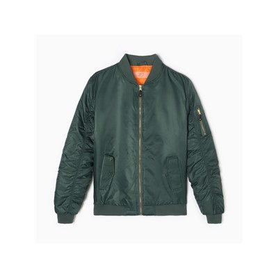 Бомбер мужской на молнии MIST, размер 46, хаки