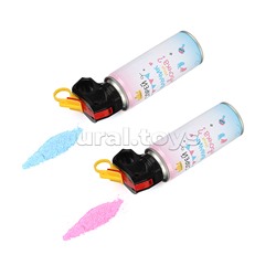 Спрей краска Холи для Гендер Пати, 6-7 сек, в коробке, Розовый, 100 г.