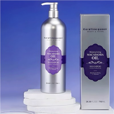 Увлажняющий шампунь и кондиционер с маслом макадамии Keratine queen