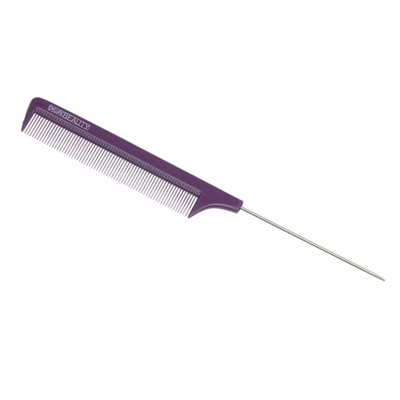 Dewal Beauty Расческа рабочая с металлическим хвостиком DBFI6105, фиолетовый 20329