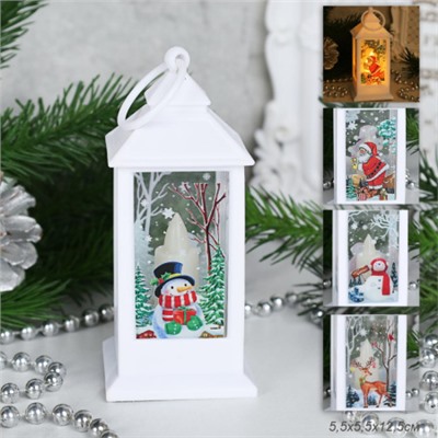 Фонарь светодиодный 13 см / JSFD02white /уп 12/240/новогодний/белый