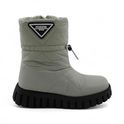 Дутики А5016-16 зеленые