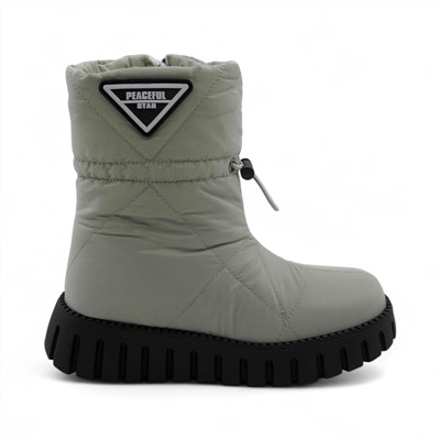 Дутики А5016-16 зеленые