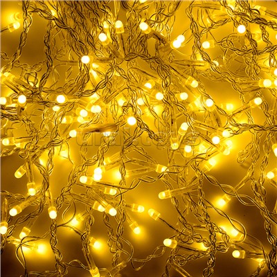 Электрогирлянда Бахрома, 9м, 288 ламп, теплый