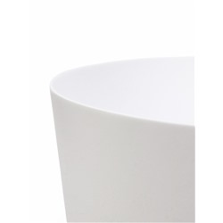 Горшок для цветов «Гранд», 8 л, d=24 см, h=25 см, пластиковый, с прикорневым поливом, белый