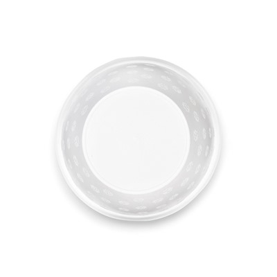 Горшок для цветов «Цветочек», 3.6 л, d=21.5 см, h=16.5 см, пластиковый, белый