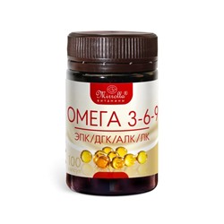 Капсулы Mirrolla Омега 3-6-9, иммуностимуляция и укрепление функций организма, 100 капсул по 370 мг