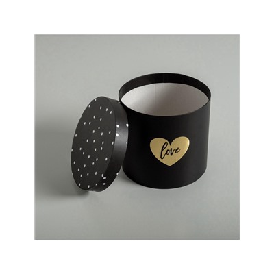 Набор коробок для цветов 4 в 1, упаковка подарочная, «Чёрно-белый», 14×14×13 см - 20×20×17.5 см