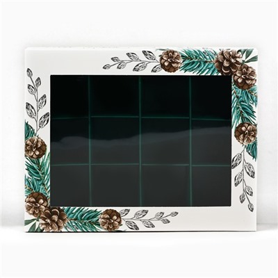Коробка складная под 12 конфет новогодняя «С Новым годом», 14×18×3.5 см