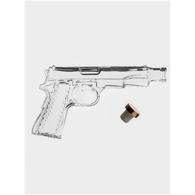 Штоф «Пистолет», 250 мл, стекло, прозрачный