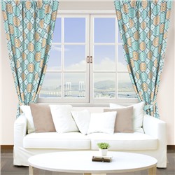 Штора блэкаут портьерная «Этель. Дамаск», зелёная, 135×250 см