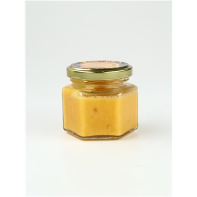 Подарочный набор новогодний «С новым годом»: чай (50 г), арахис, ананас в шоколаде, крем-мед