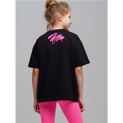 Комплект трикотажный для девочек: брюки (легинсы укороченные), фуфайка (футболка)